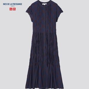 Ines de la Fressange Navy Maxi Dress